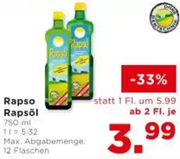 Unimarkt Rapso Rapsöl Angebot