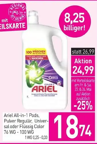 Sutterlüty Ariel All-in-1 Pods Angebot