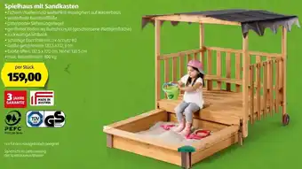 Hofer Spielhaus Mit Sandkasten Angebot