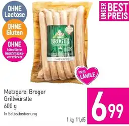 Sutterlüty Metzgerei Broger Grillwürstle Angebot