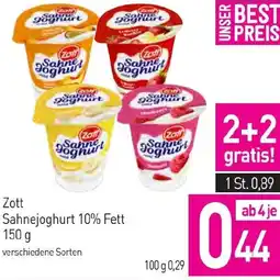 Sutterlüty Zott Sahnejoghurt Angebot