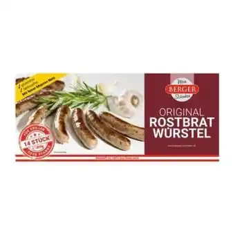 Billa Berger Original Rostbratwürstel Angebot