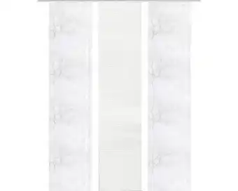Hornbach Flächenvorhang-Set Querstreifen Baum 3er grau 57x245 cm Angebot