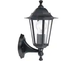 Hornbach Außenwandleuchte Laterna 4 schwarz/klar 1-flammig E27 IP44 stehend Angebot