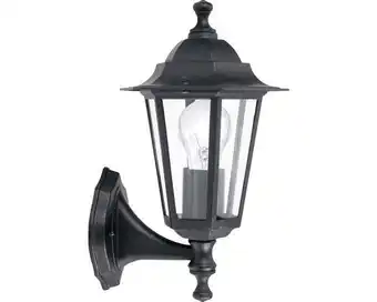 Hornbach Außenwandleuchte Laterna 4 schwarz/klar 1-flammig E27 IP44 stehend Angebot