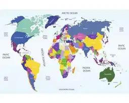 Hornbach Fototapete Papier 97708 Worldmap Metalleffekt 7-tlg. 350 x 260 cm Angebot