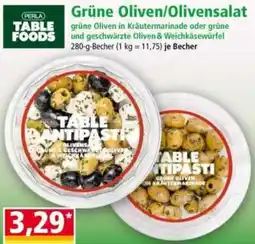 Norma Grüne Oliven/Olivensalat Angebot