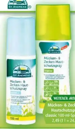 Norma St. Andreas Mücken-Zecken Hautschutzspray Angebot