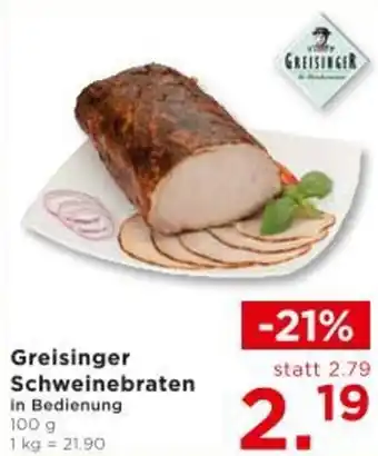 Unimarkt Greisinger Schweinebraten Angebot