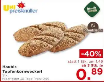 Unimarkt Haubis Topfenkornweckerl Angebot