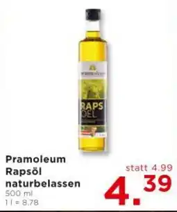 Unimarkt Pramoleum Rapsöl naturbelassen Angebot