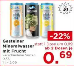 Unimarkt Gasteiner Mineralwasser mit Frucht Angebot