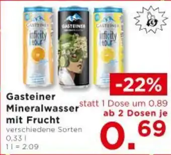 Unimarkt Gasteiner Mineralwasser mit Frucht Angebot