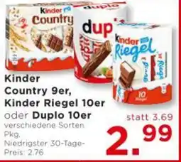 Unimarkt Kinder  Country 9er Kinder Riegel 10er Angebot