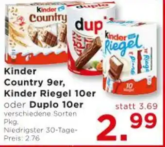 Unimarkt Kinder Country 9er Kinder Riegel 10er Angebot