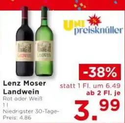 Unimarkt Lenz Moser Landwein Angebot