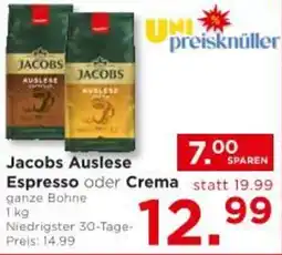 Unimarkt Jacobs Auslese Espresso oder Crema Angebot