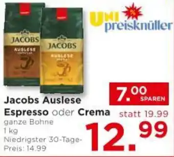 Unimarkt Jacobs Auslese Espresso oder Crema Angebot