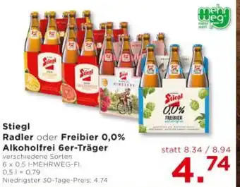 Unimarkt Stiegl Radler oder Freibier 0,0% Angebot