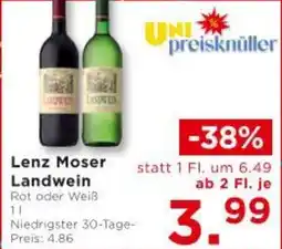 Unimarkt Lenz Moser Landwein Angebot