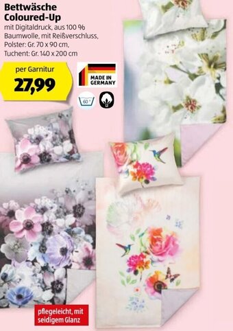 Hofer Bettwäsche Coloured Up Angebot