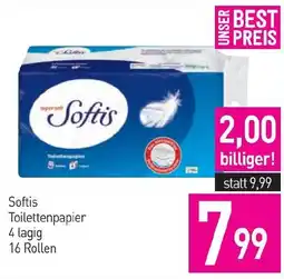 Sutterlüty Softis Toilettenpapier 4 lagig Angebot