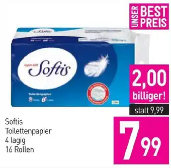 Sutterlüty Softis Toilettenpapier 4 lagig Angebot