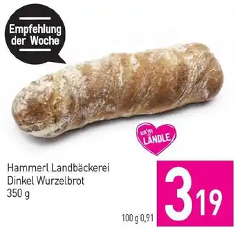 Sutterlüty Hammerl Landbäckerei Dinkel Wurzelbrot Angebot