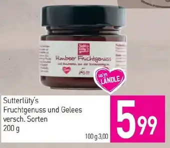 Sutterlüty Sutterlüty's Fruchtgenuss und Gelees Angebot