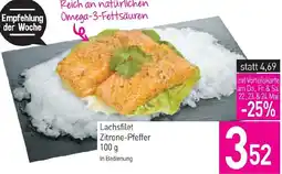 Sutterlüty Lachsfilet Zitrone-Pfeffer Angebot