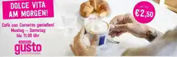Sutterlüty Cafè con Cornetto genießen! Montag Samstag Angebot