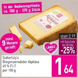 Sutterlüty Sutterlüty's Bregenzerwälder Alpkäse Angebot