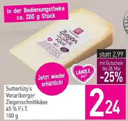 Sutterlüty Sutterlüty's Vorarlberger Ziegenschnittkäse Angebot
