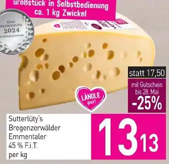 Sutterlüty Sutterlüty's Bregenzerwälder Emmentaler Angebot