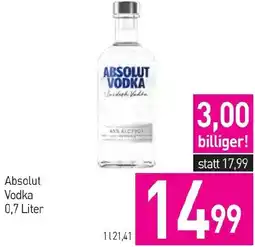 Sutterlüty Absolut Vodka Angebot