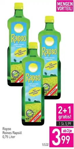 Sutterlüty Rapso Reines Rapsöl Angebot