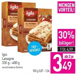 Sutterlüty Iglo Lasagne Angebot