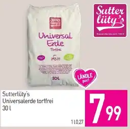 Sutterlüty Sutter City's Universalerde torffrei Angebot
