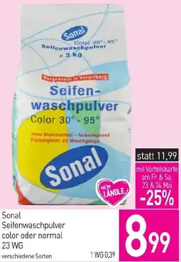 Sutterlüty Seifenwaschpulver color oder normal 23 WG Angebot