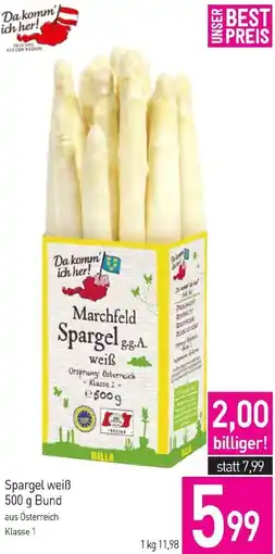 Sutterlüty Spargel weiß Angebot