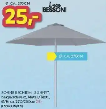Möbelix Sonnenschirm sunny Angebot