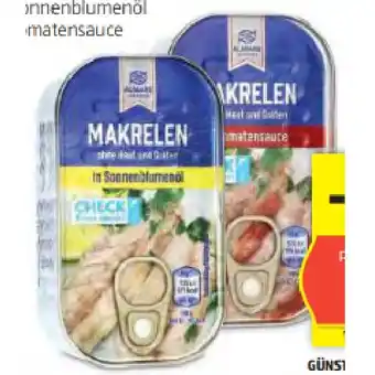 Hofer Makrelenfilets in Sonnenblumenöl oder in Tomatensauce HOFER Angebot