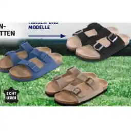 Hofer Damen-/Herren-Leder-Pantoletten versch. Farben und Modelle HOFER Angebot