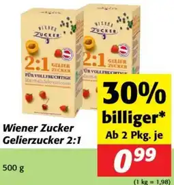 Nah&Frisch Wiener Zucker Gelierzucker 2:1 Angebot