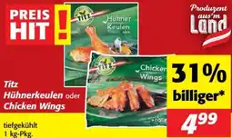 Nah&Frisch Hühnerkeulen oder Chicken Wings Angebot