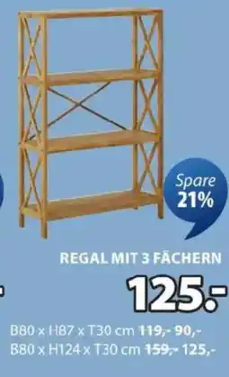 JYSK Regal mit 3 fächern Angebot