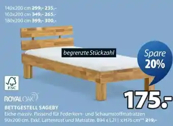 JYSK Bettgestell sageby Angebot
