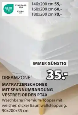 JYSK Matratzenschoner mit spannumrandung vestrefjorden Angebot