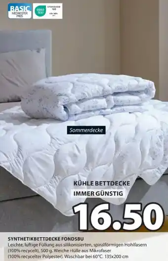 JYSK Synthetikbettdecke fondsbu Angebot