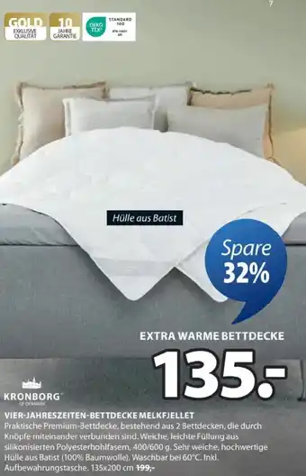 JYSK Vier-jahreszeiten-bettdecke melkfjellet Angebot
